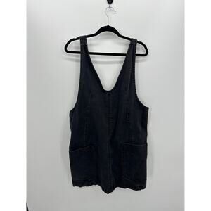 Free People We The Free High Roller Skirtall Womens XL Black Denim Dress